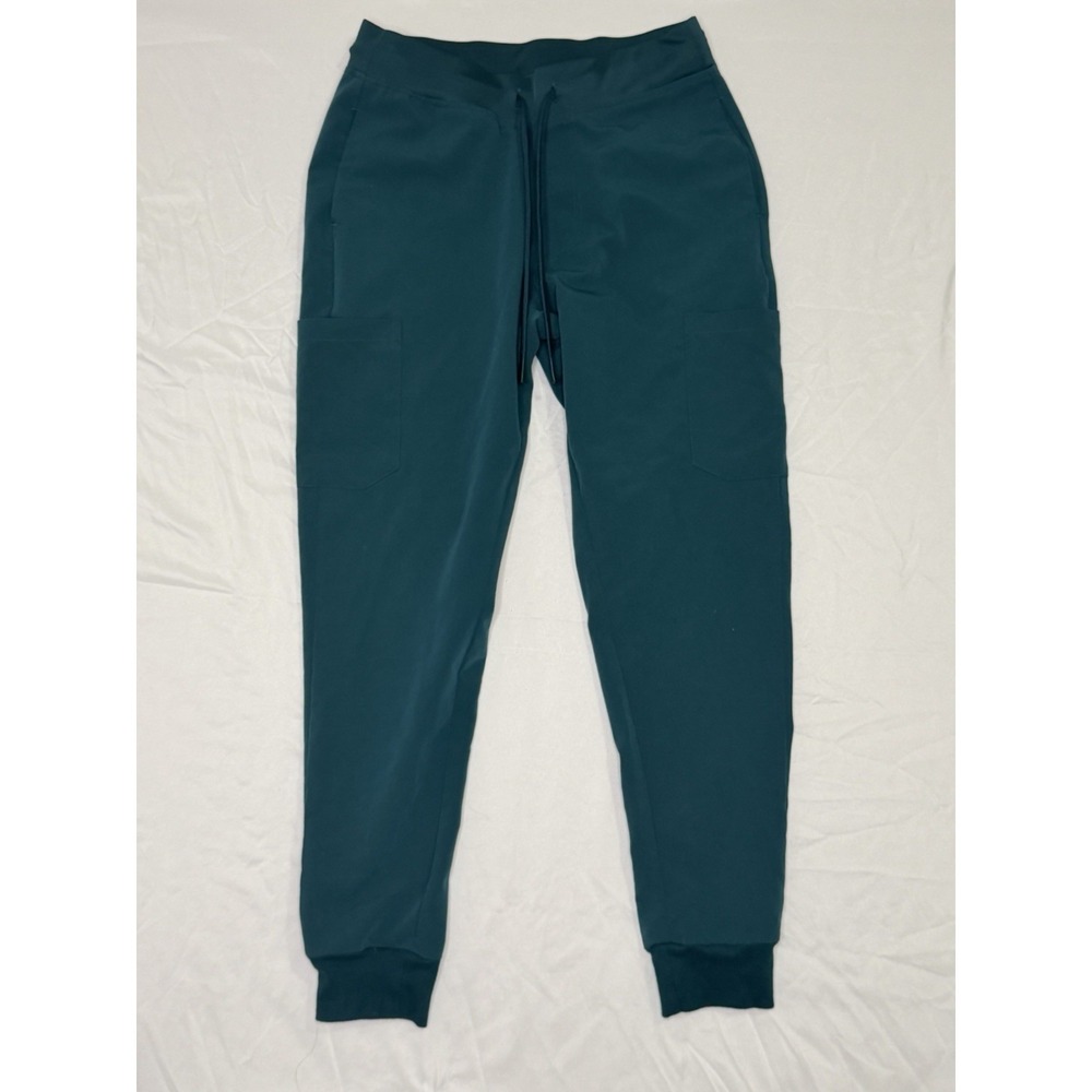 Mandala Womens Small Jogger Pants Green Stretch Drawstring Athletic Lounge